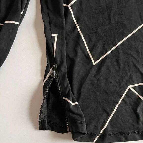 DOPE Side Zip Lightweight, WELL WORN/LOVED hoodie, w/ Abstract Mountain Medium - Picture 3 of 10